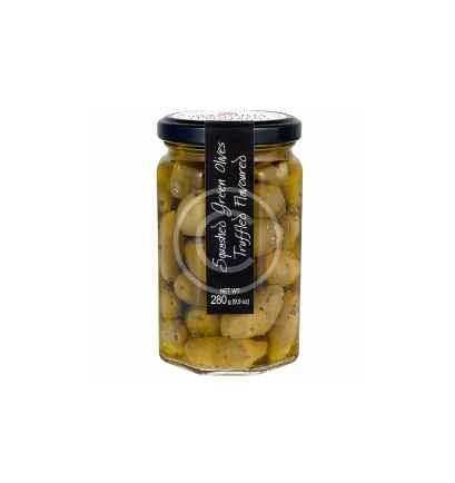 Squashed Green Olives Truffle Flavored